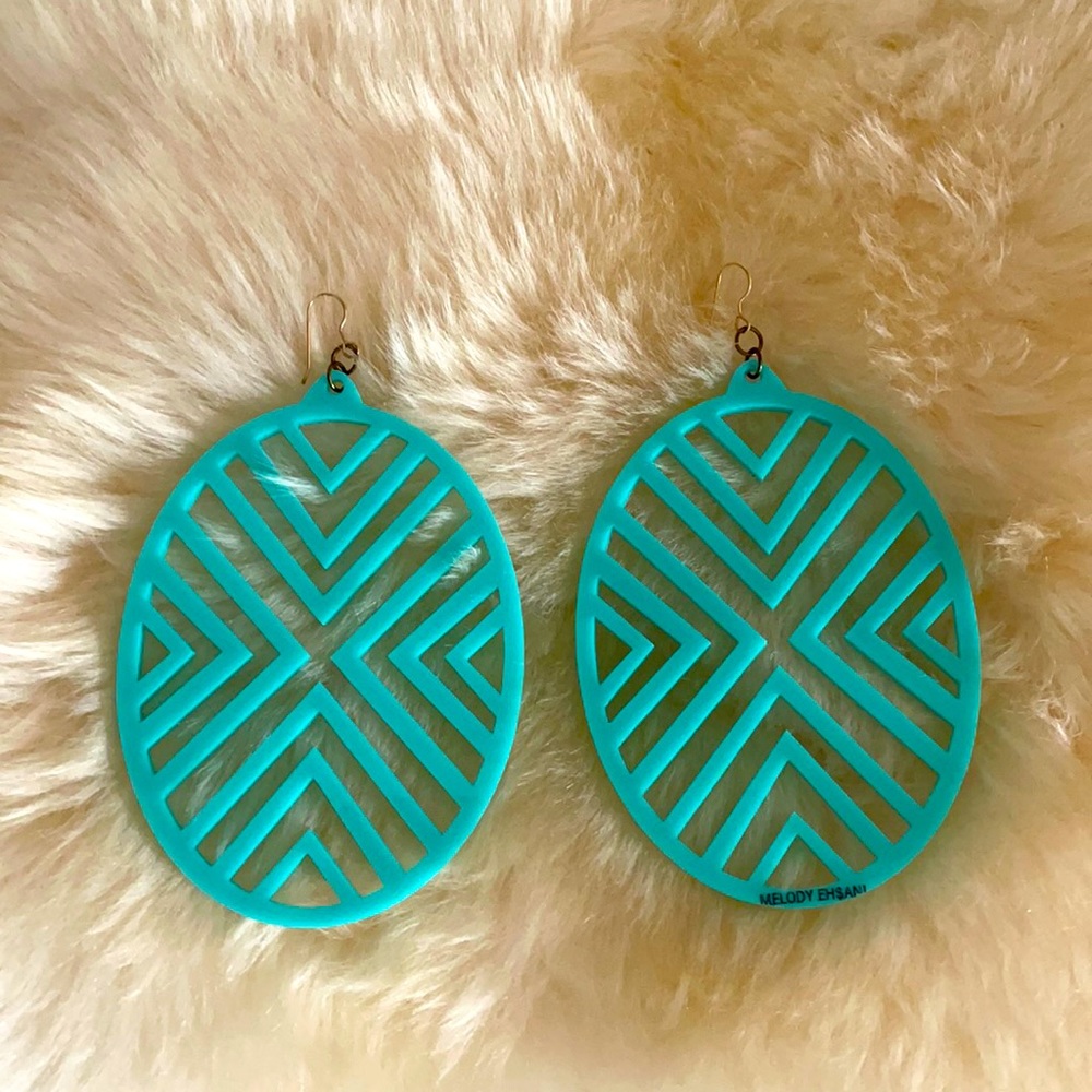 Melody Ehsani geo earrings